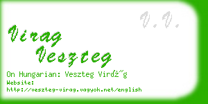 virag veszteg business card